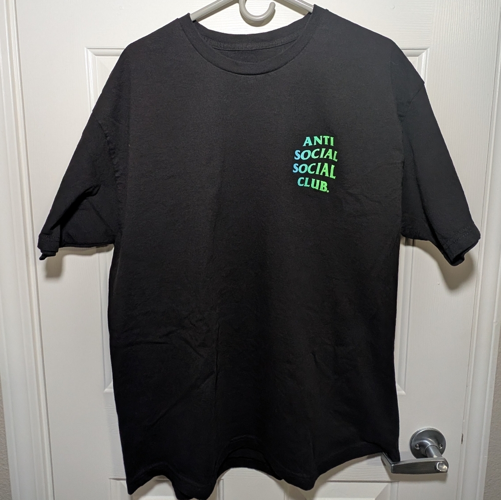 NWOT XL Men's Anti Social Social Club Black Cancelled Again Tee